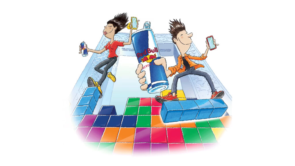 Red Bull x Tetris artwork 