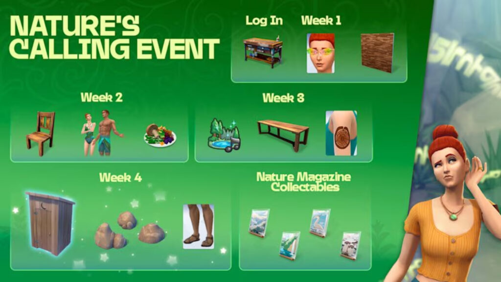 The Sims 4 Nature's Calling event