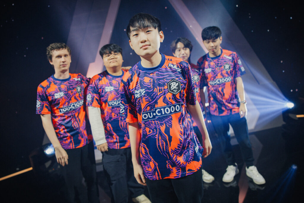 It’s a photo of Paper Rex at the esports tournament VALORANT Champions 2024.