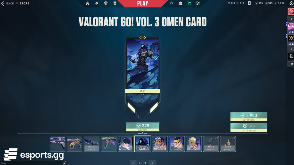 VALORANT GO! Vol. 3 Omen card