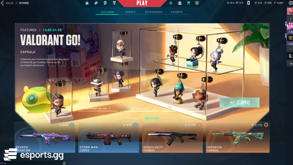 VALORANT GO! gun buddies are also available