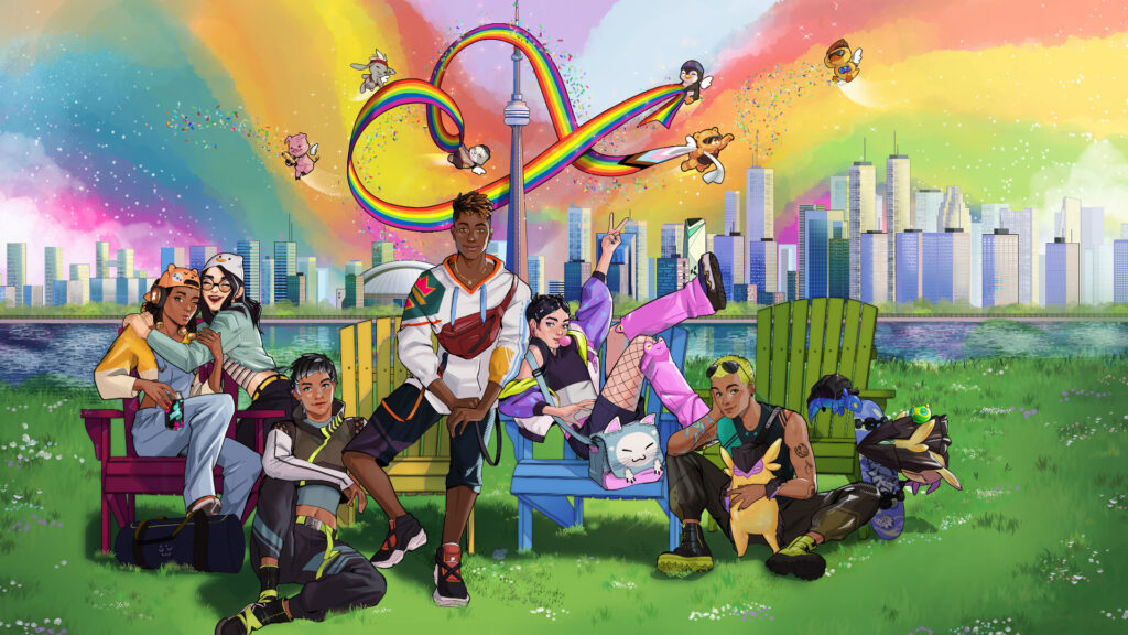 VALORANT Pride Month mural in Toronto 
