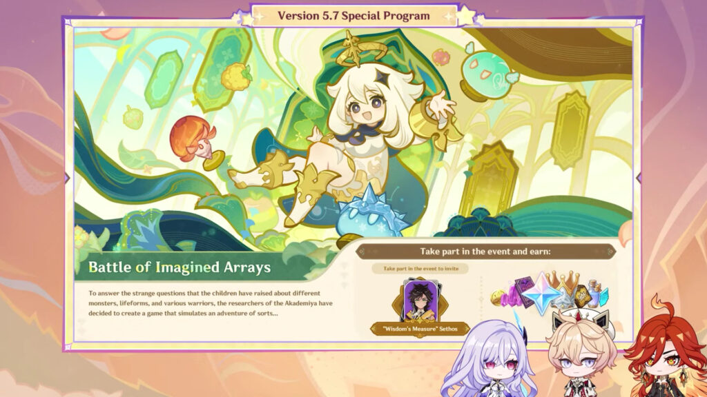 Genshin Impact 5.7 events