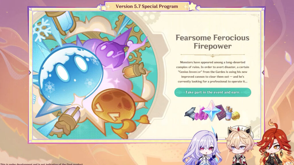 Genshin Impact 5.7 events