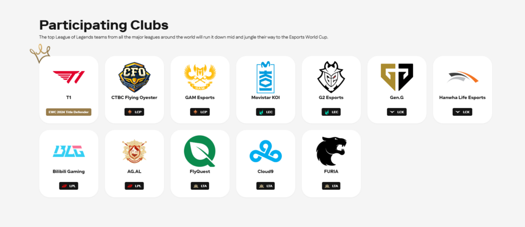 After the MSI 2025, FURIA will be competing at the Esports World Cup