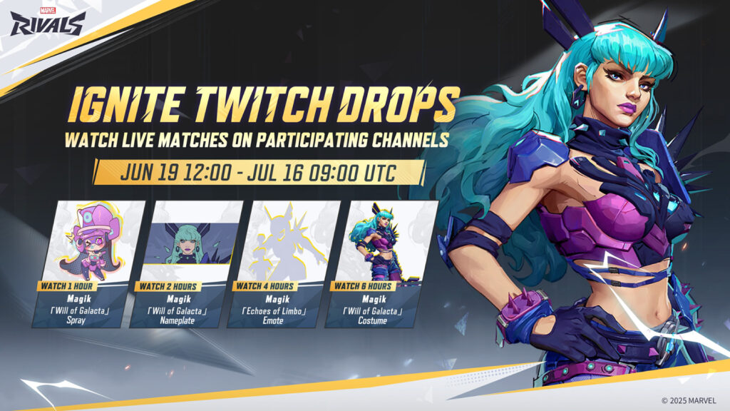 Marvel Rivals Ignite Twitch drops