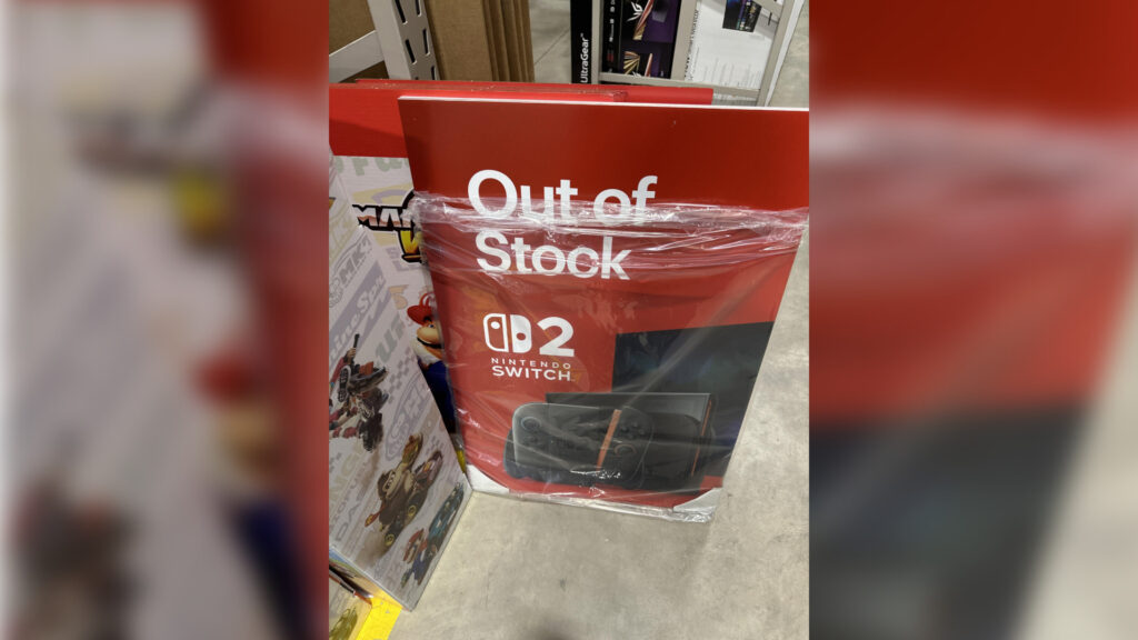 Nintendo sends stores “sold out” signs for Switch 2 just before release