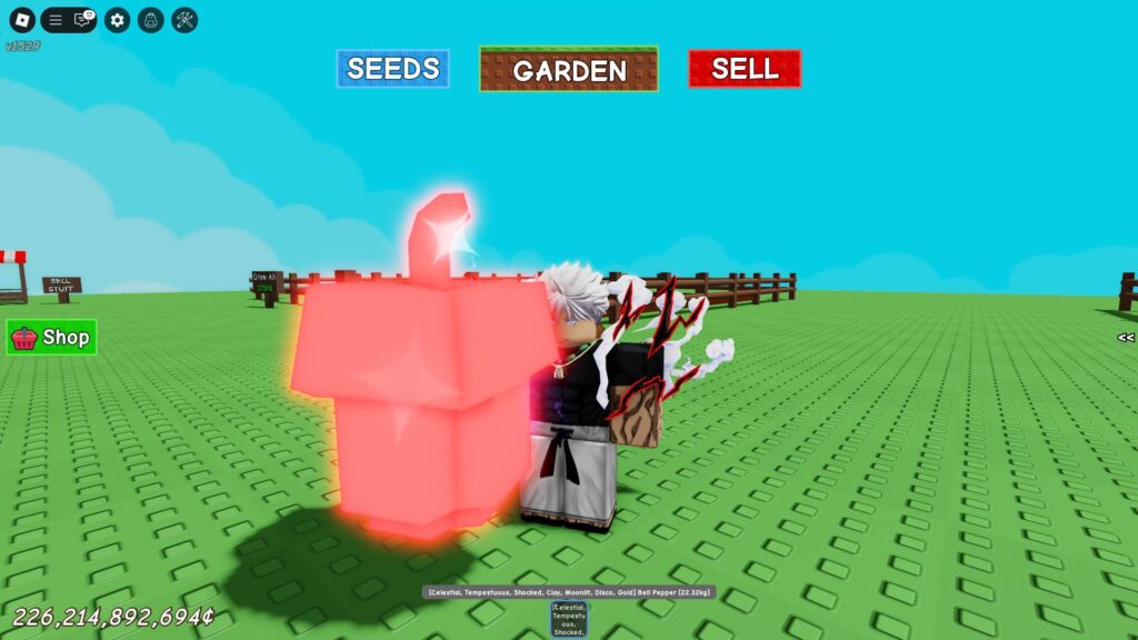 Bell Pepper with the Tempestuous Mutation in Grow a Garden