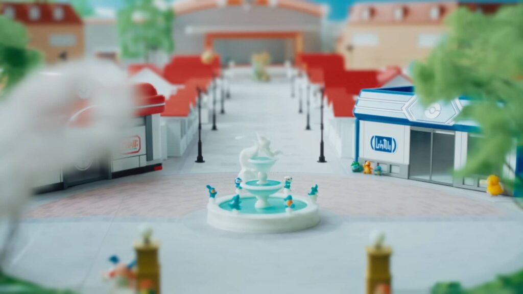 Diorama of Sedge Town in PokéPark Kanto