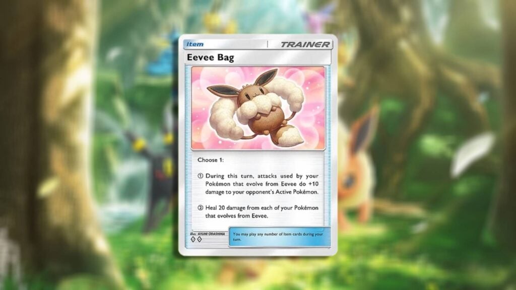 Eevee Bag Item card in Pokémon TCG Pocket
