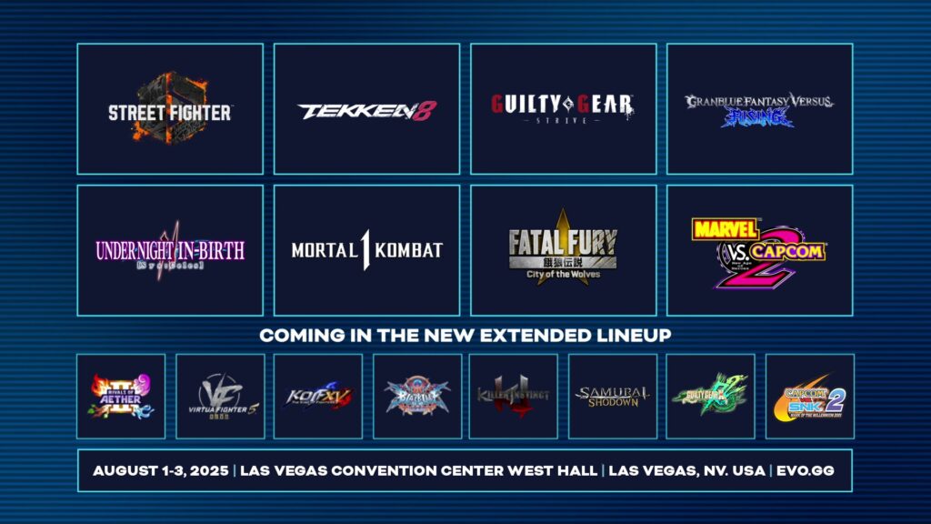 Evo Las Vegas 2025 games