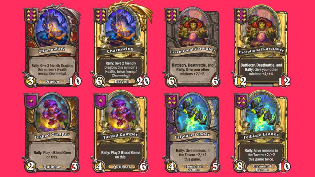 Hearthstone Battlegrounds Rally keyword