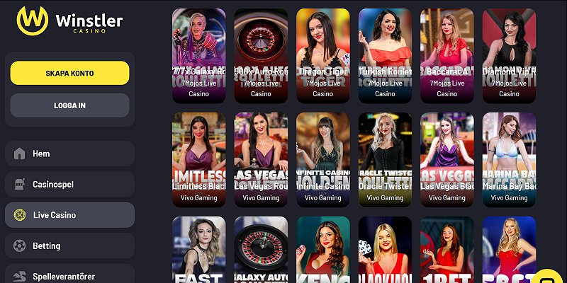 Winstler Casino SE - Live Casino