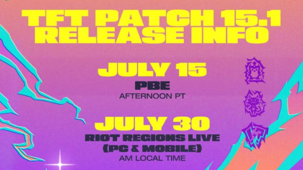 TFT Set 15 release date release date