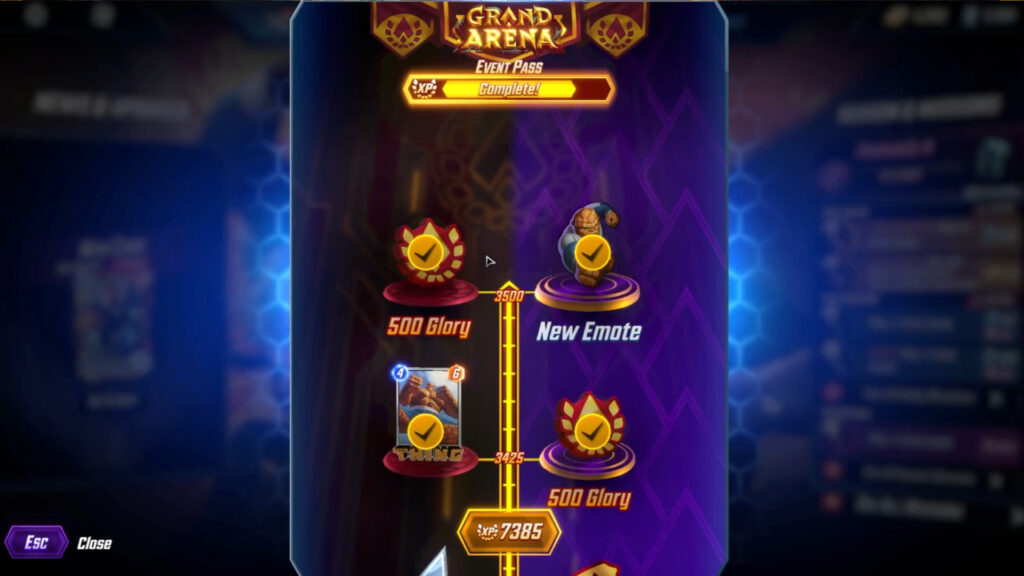 Marvel Snap Grand Arena Rewards Track