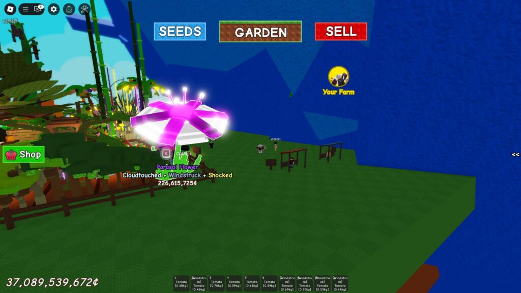 Massive fruit in Grow a Garden