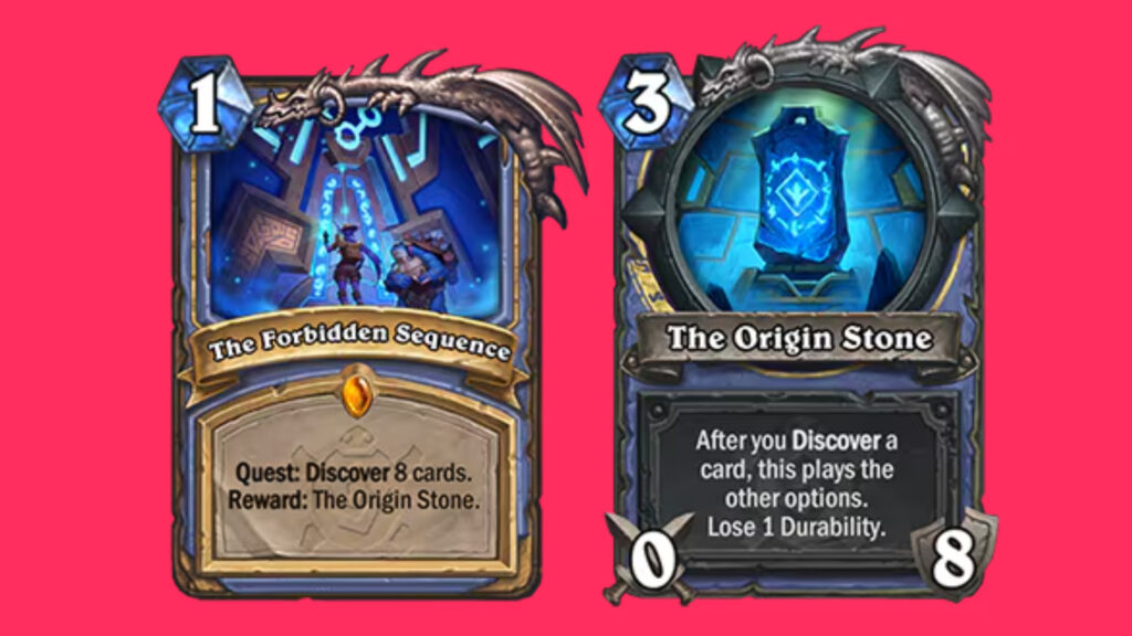 The Forbidden Sequence is a new quest card in Hearthstone