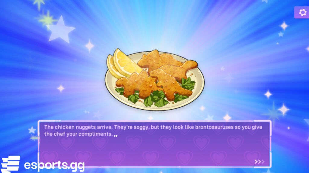 Genji's chicken nuggies in the original Loverwatch game