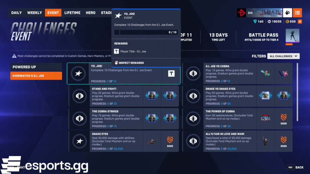 Overwatch 2 GI Joe event