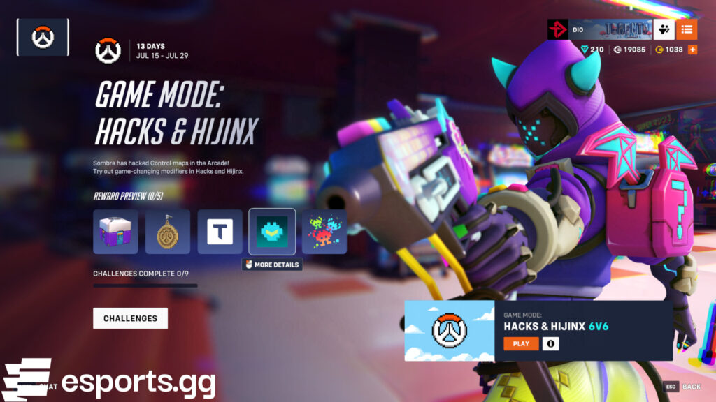 One of the Overwatch 2 Hacks and Hijinx rewards is an 8-bit Genji player icon