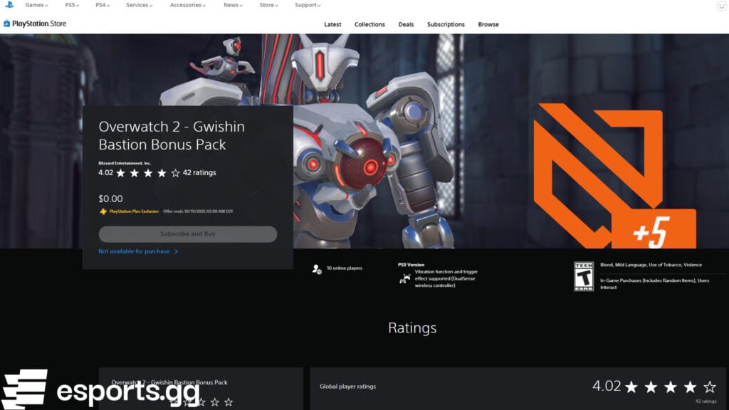 Overwatch 2 Gwishin Bastion skin