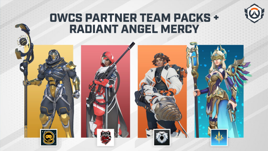 Overwatch 2 drops Radiant Angel Mercy skin and new bundles to support OWCS teams