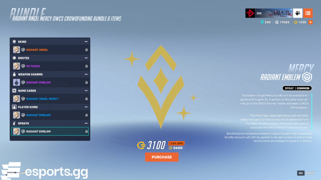 Radiant Angel Mercy OWCS Crowdfunding Bundle