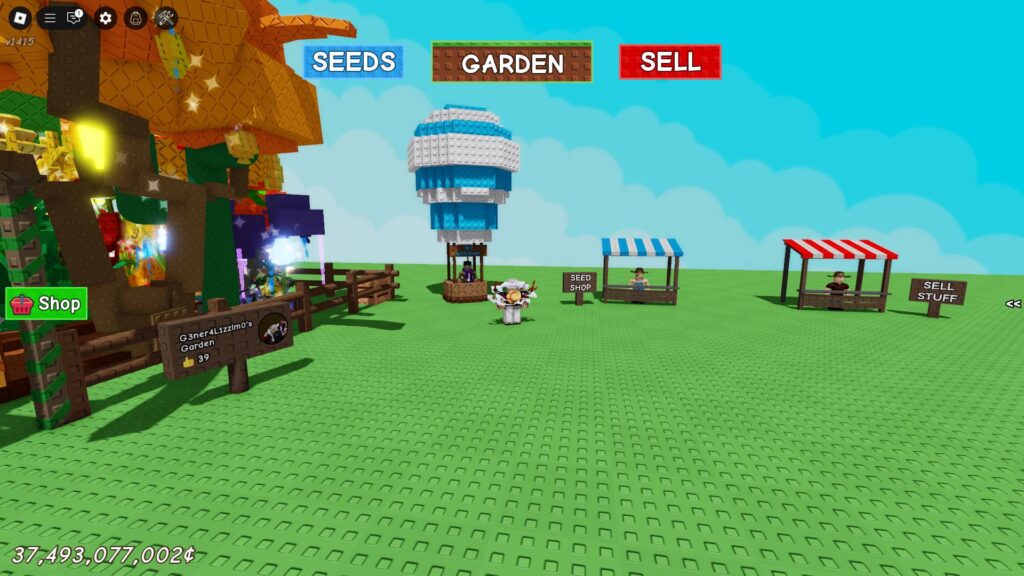 The Sky Merchant where you can purchase a spray that gives the Cloudtouched Mutation in Grow a Garden