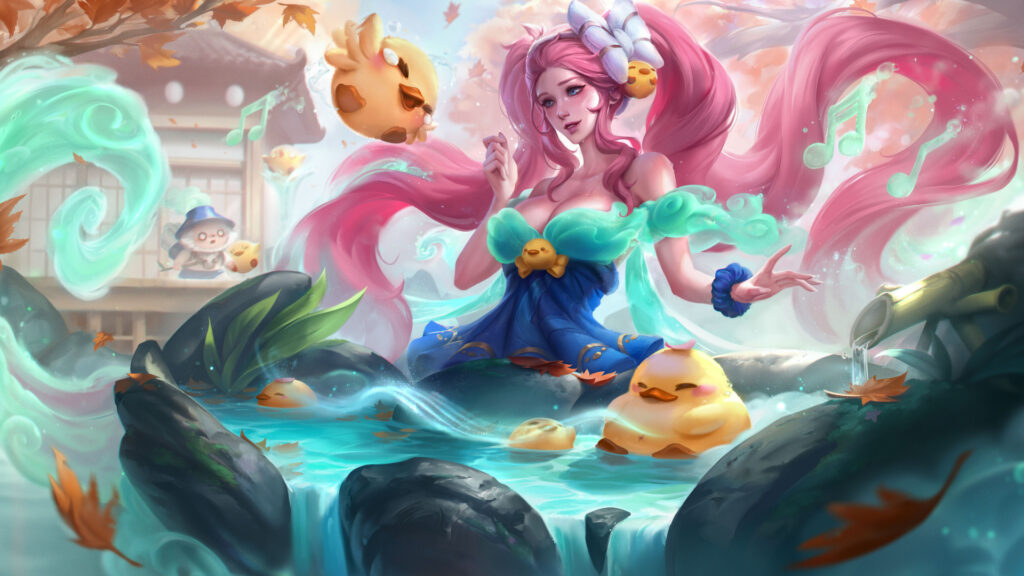Spirit Blossom Springs skin Sona