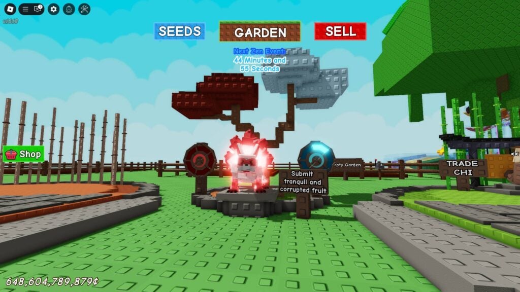 The Kitsune NPC in Grow a Garden