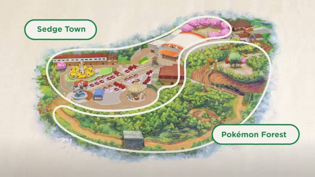PokéPark Kanto’s Sedge Town and Pokémon Forest