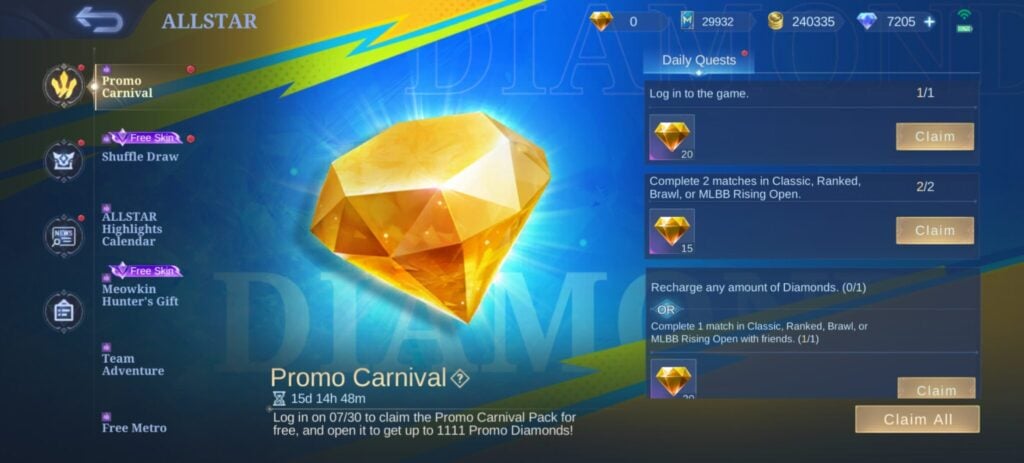 When is the next Promo Diamonds in MLBB