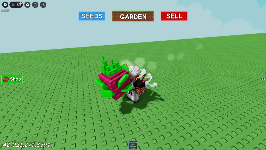 White smokes coming out of a Cloudtouched Dragon Fruit