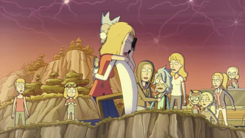 Rick hugging his Beth