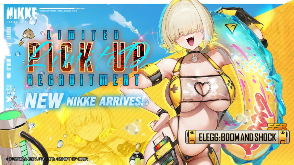 Elegg: Boom the Shock from Goddess of Victory: NIKKE July Patch.