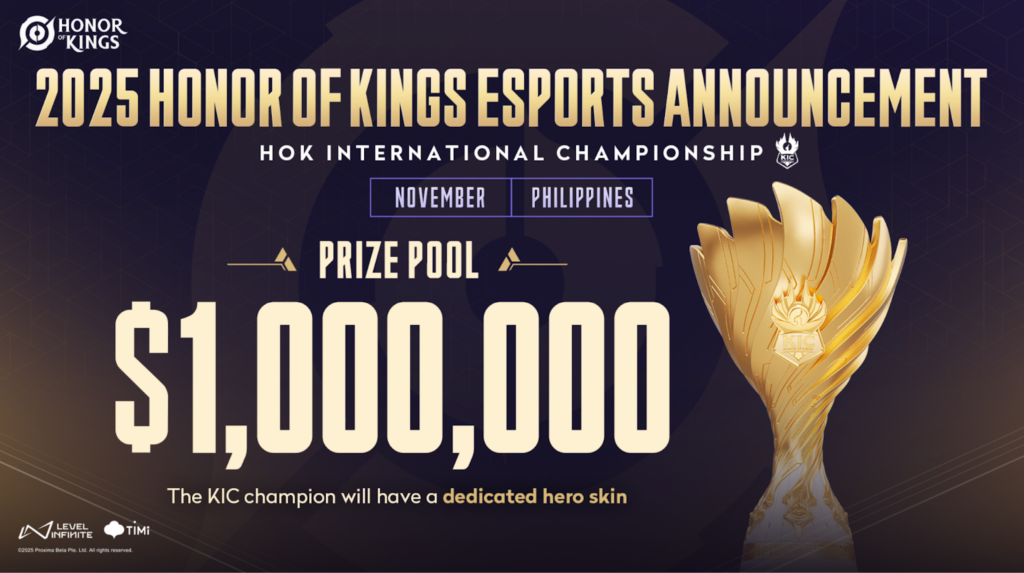 This year's KIC will have a 1M USD prize pool (Image via Level Infinite)