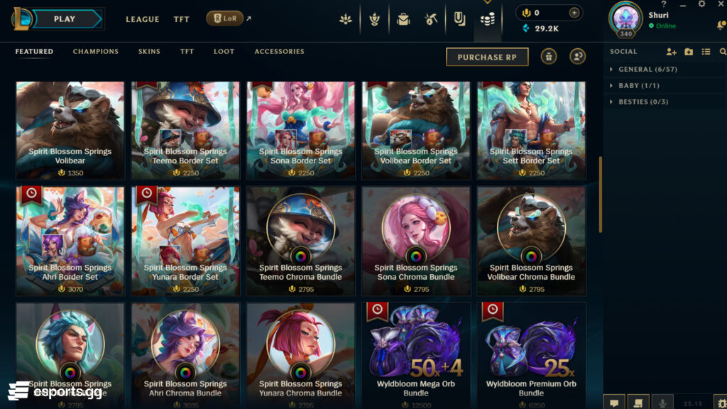 Spirit Blossom Springs skins