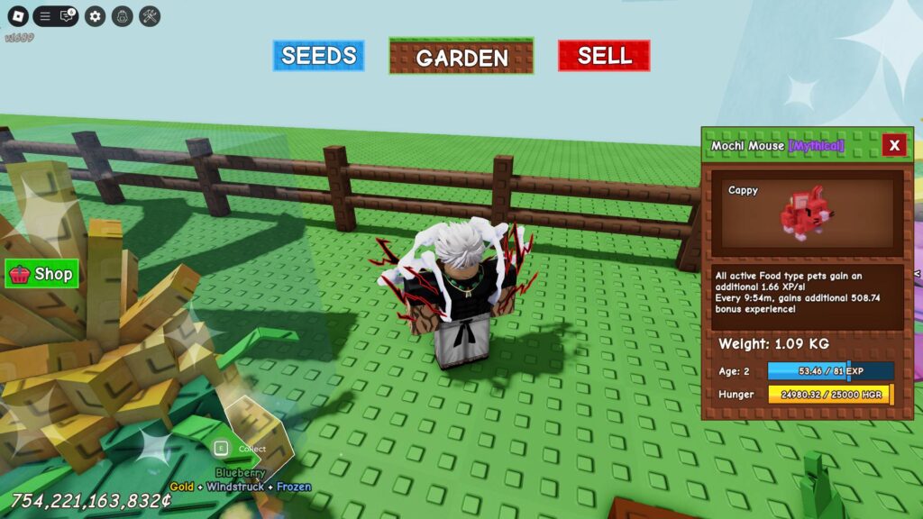 Active Mochi Mouse in Grow a Garden