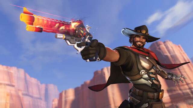 Cassidy’s mythic Blazing Sunsetter weapon skin arrives in Overwatch 2 Season 18