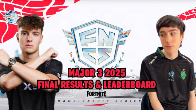 FNCS Major 3 2025: Final results & leaderboard