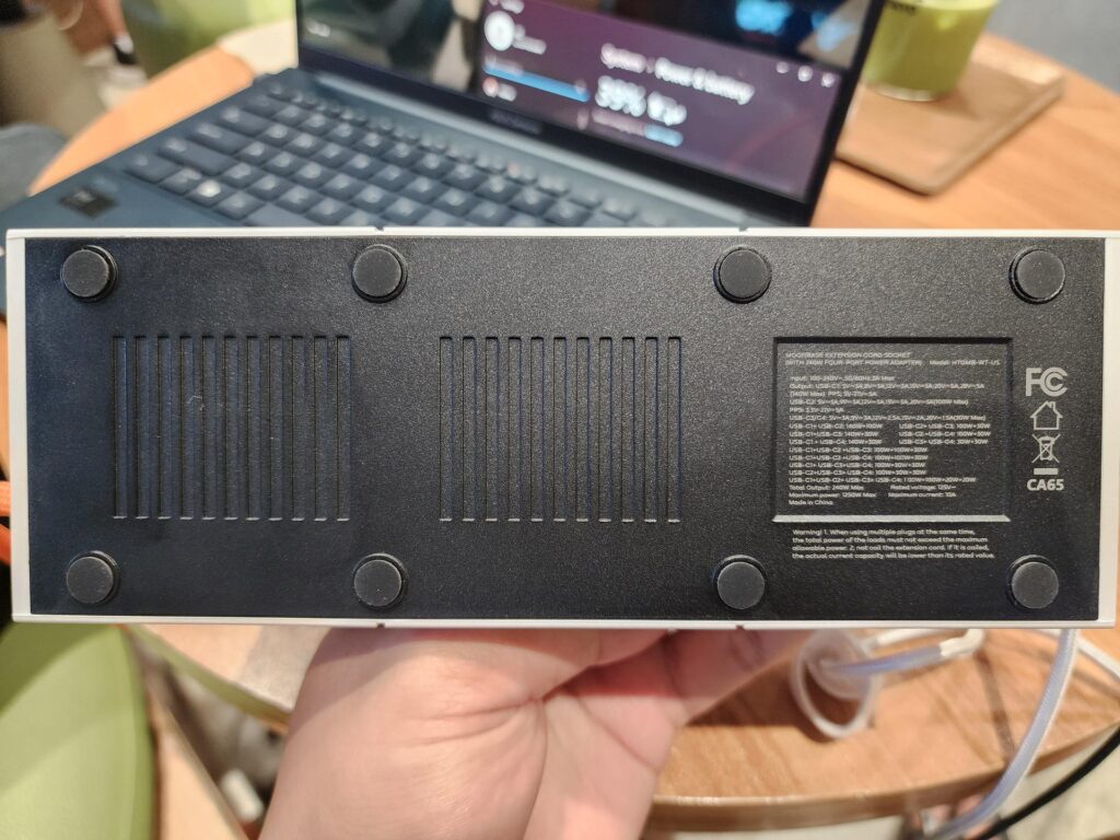 The Moonbase has eight pads on its underside to protect it and your desk. (Photo via esports.gg)