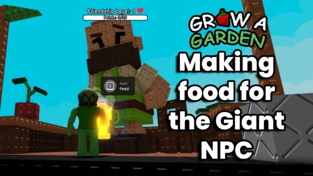 How to get cooked food in Grow a Garden