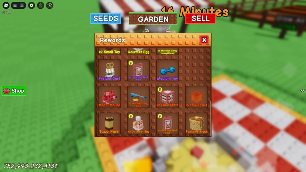 Gourmet Egg as one of the Prismatic Rewards for the Cooking Event in Grow a Garden