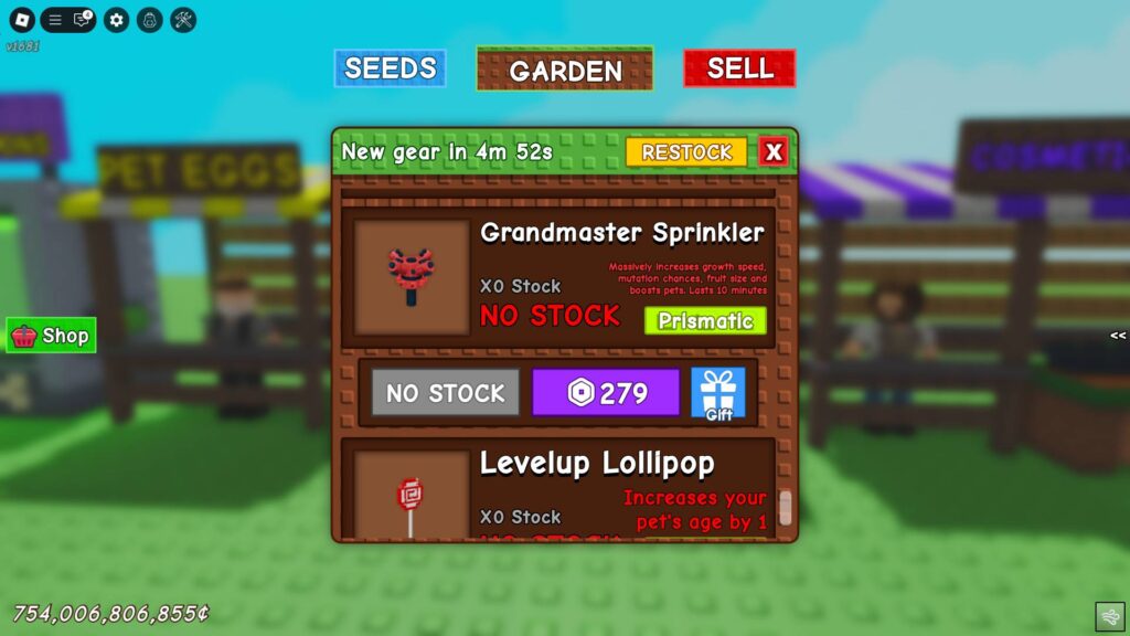 Grandmaster Sprinkler at the Gear Shop