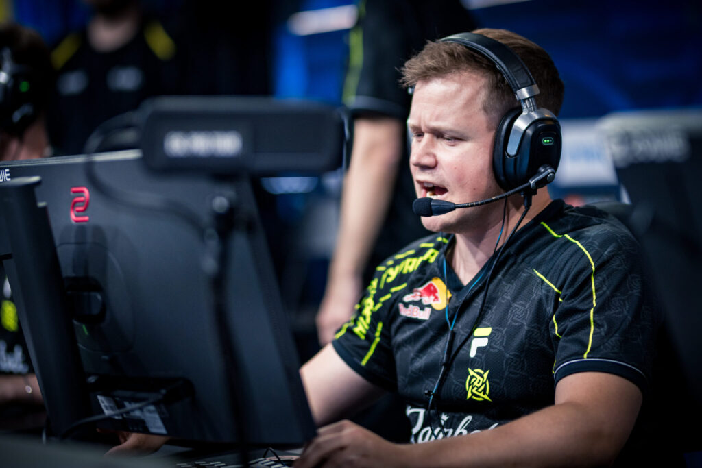 It’s a photo of the esports team Ninjas in Pyjamas at the CS2 event IEM Cologne 2025. The image illustrates an article about the betting platforms that sponsor Counter-Strike 2 teams at this tournaments.