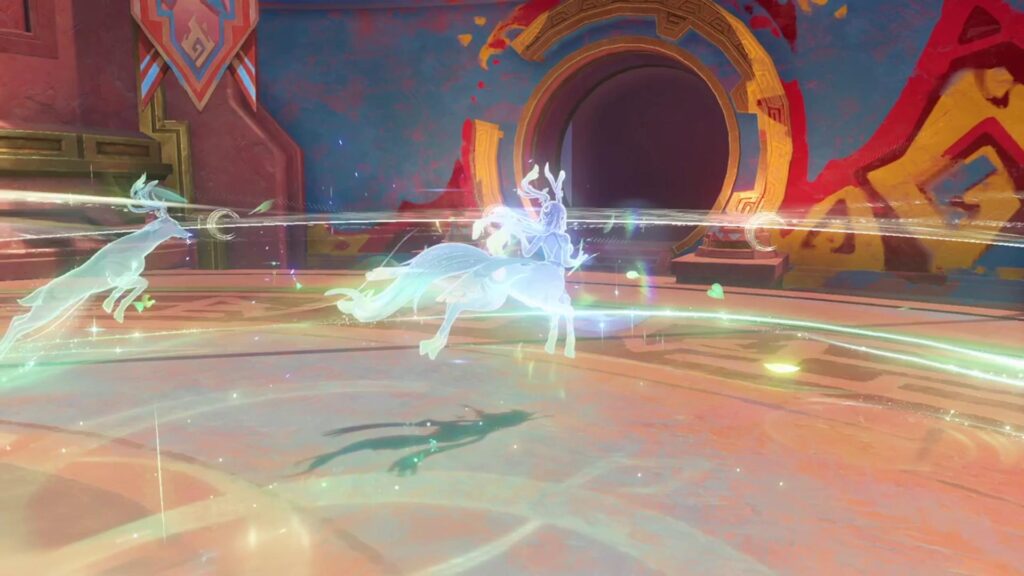 The Peregrination of Linnunrata (left) and Lauma in her Spirit Envoy form (Image via HoneyHunter)