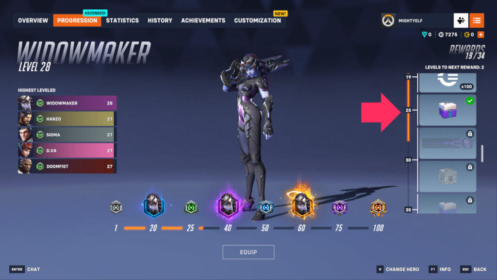 The new system features milestone rewards for each Overwatch 2 hero