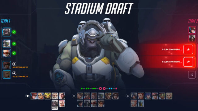 Overwatch 2 Stadium Draft disables mirror hero bans