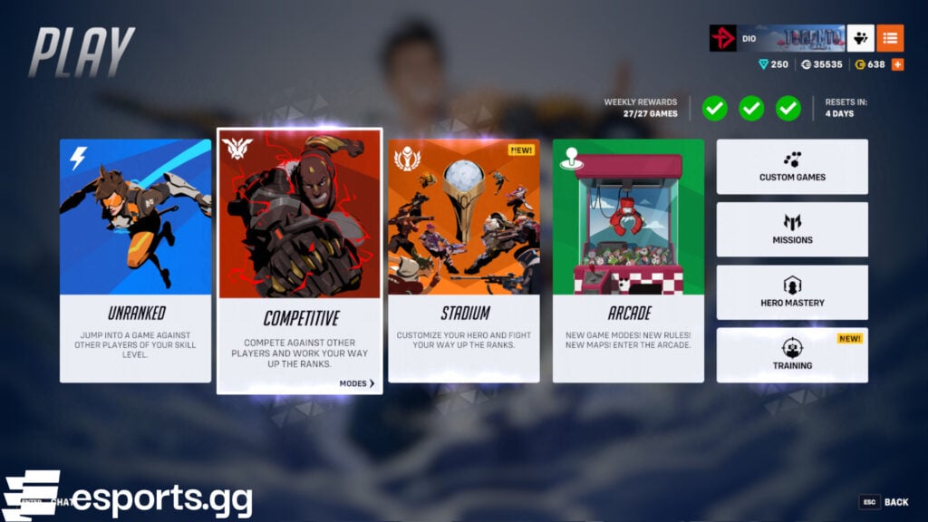 How to access Competitive mode in Overwatch 2 