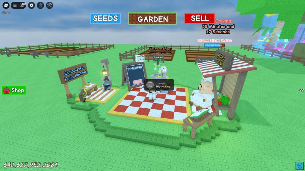 Preparing a Sweet Tea in Grow a Garden